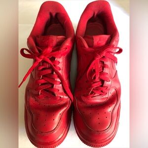 Nike Air Force 1 Low '07 LV8 Triple Red Men's Size 11